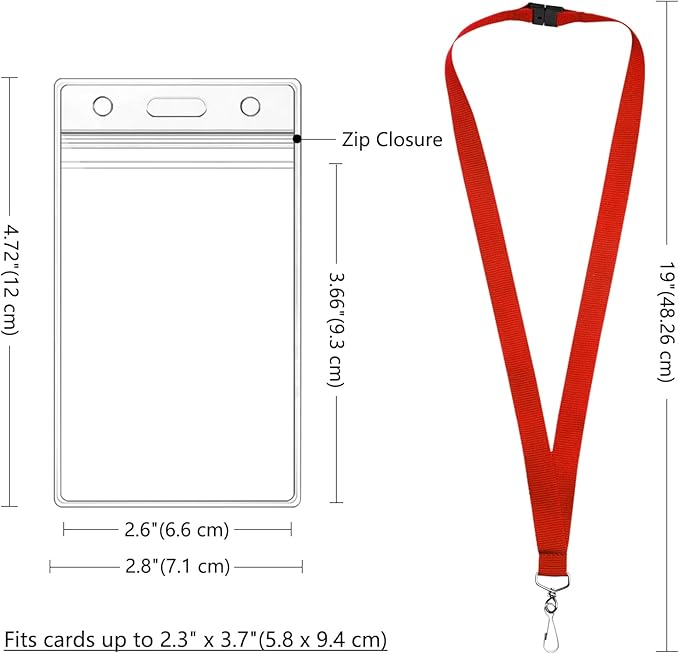 24-Pack Red Breakaway Lanyards - Image 3