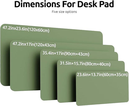 YSAGi Leather Desk Pad Protector, Office Desk Mat, Large Mouse Pad, Non-Slip PU - Image 8