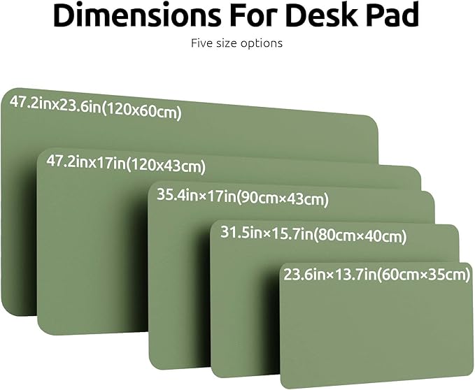 YSAGi Leather Desk Protector, Office Mat, Large Mouse Mat, Non-Slip PU Leather - Image 4