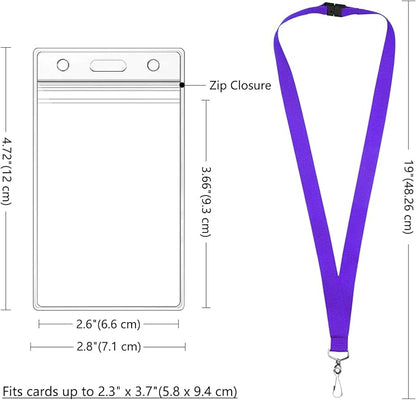24-Pack Purple Breakaway Lanyards - Image 3