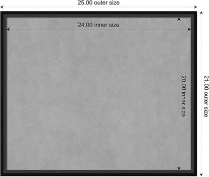 Amanti Art Black Framed Magnetic Board 21x25 Medium Vision Board - Image 3