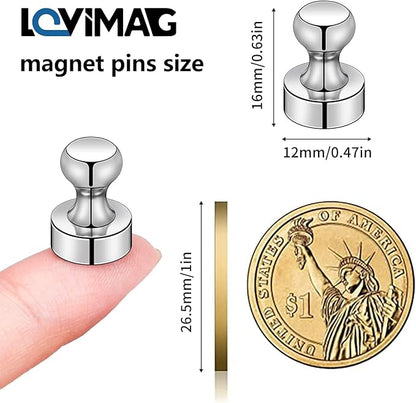 LOVIMAG Fridge Magnets 20Pcs Refrigerator Whiteboard Small Strong Magnet - Image 2