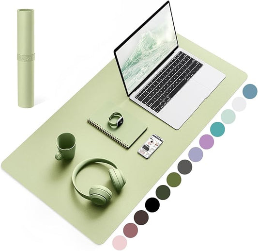 YSAGi Non-Slip Leather Desk Pad, Waterproof Laptop Computer Desk Keyboard Mat by YSAGi