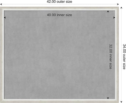 Amanti Art Silver Framed Magnetic Board 34x42 X-Large Vision Board - Image 3
