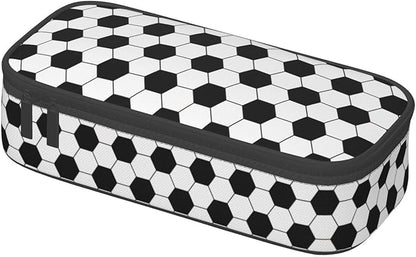 Soccer Texture Pencil Case Big Capacity Storage Pencil Pouch Stationery Bags - Image 3