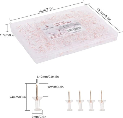 PAPERPAL 280 Rose Gold Push Pins - Image 2