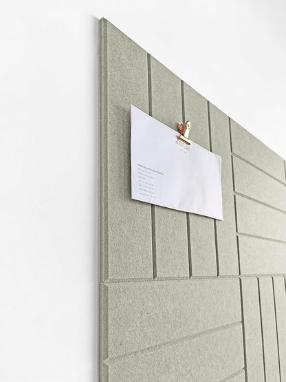 DECORITA Felt Bulletin Board Tiles | Modern Cork Board Alternative | Large Cork - Image 2