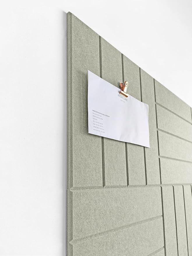 DECORITA Felt Bulletin Board Tiles | Modern Cork Board Alternative | Large Cork - Image 3