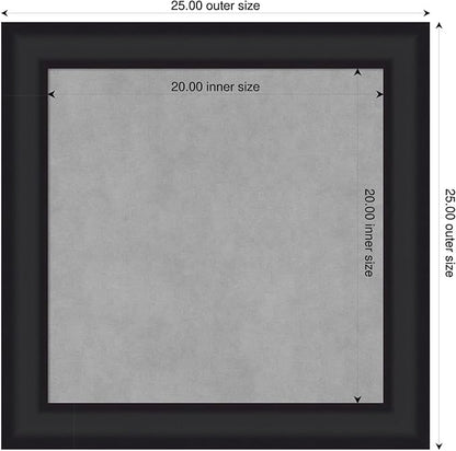 Amanti Art Black Framed Magnetic Board 25x25 Medium Vision Board - Image 2