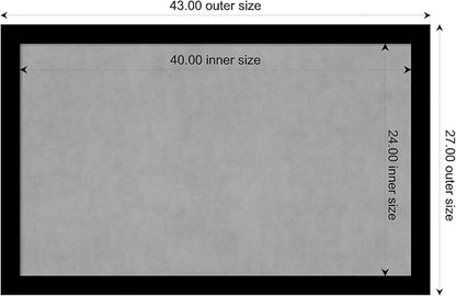 Amanti Art Black Framed Magnetic Board 27x43 Large Vision Board - Image 4