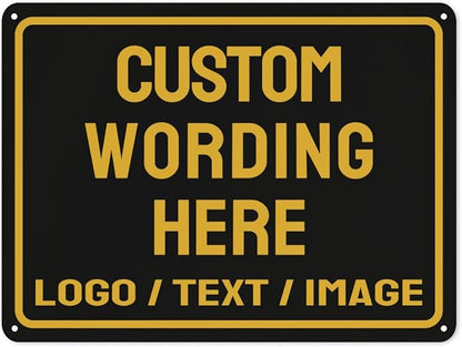 Custom Sign Bulk Personalized Metal Signs by Custom