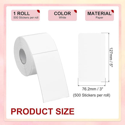 PATIKIL 3 x 5 Inch Rectangle Inventory Color Coding Labels 1 Roll, Square - Image 2