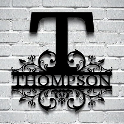Custom Metal Signs | Personalized Monogram Name Sign | Outdoor Wall Art - Image 7