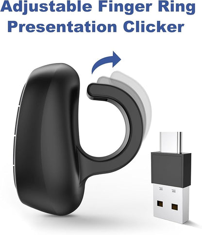 Presentation Clicker PowerPoint Wireless Presenter Remote: USB C Laser Pointer - Image 3