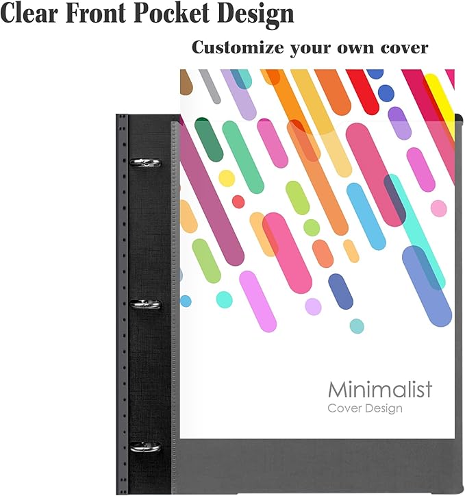 INFUN 1 Inch Telescoping 3 Ring Binder - Image 8