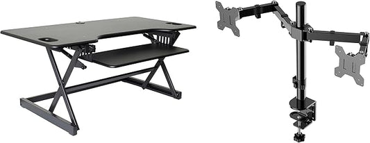 Rocelco 46" Large Height Adjustable Standing Desk Converter by Rocelco