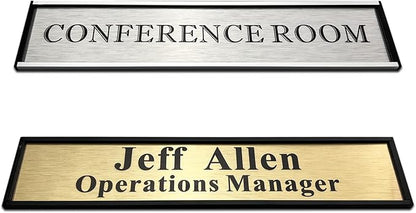 SINKAA Personalized Name Plate for Door or Wall, 2 * 10 inch Custom Office - Image 2