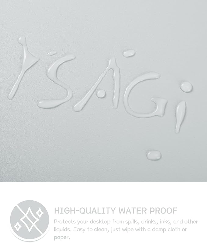 YSAGi Non-Slip Leather Desk Pad XL Size, Waterproof Laptop Computer Desk - Image 5