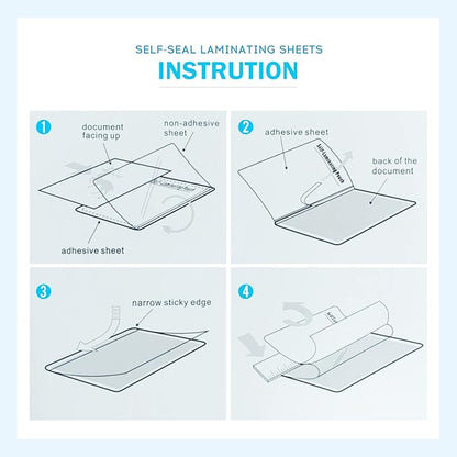 Uinkit 25Pack 4"x6" Self Seal Laminating Pouches, 10Mil Double-Sided - Image 9