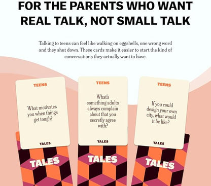 TALES Conversation Cards, Teens Edition 150 Count, Fun Family Games - Image 5