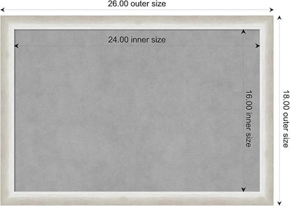 Amanti Art Silver Framed Magnetic Board 18x26 Medium Vision Board - Image 3