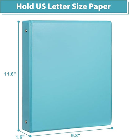 CIXILDTS 6-Pack 1-Inch Binder, Standard 3 Ring Binder Fit Letter Size Paper - Image 2