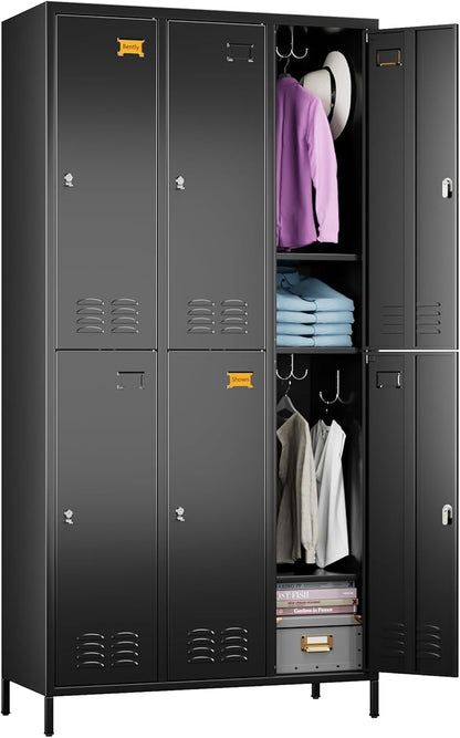 SUPEER 6 Doors Metal Locker for Employees by SUPEER