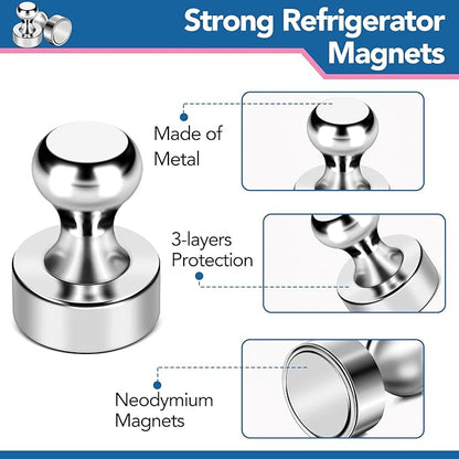LOVIMAG Fridge Magnets 28Pcs Refrigerator Whiteboard Small Strong Magnet - Image 6