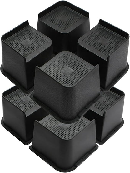 MXMZHXU Bed Risers 2 inch, 3 inch, 4 inch, 6 inch or 8 inch Heavy Duty by MXMZHXU