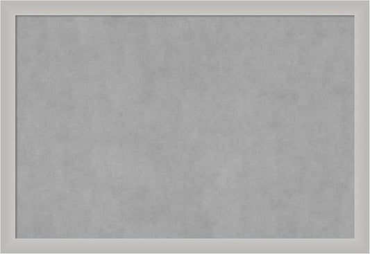Amanti Art Silver Framed Magnetic Board 27x39 Large Vision Board by AmantiArt