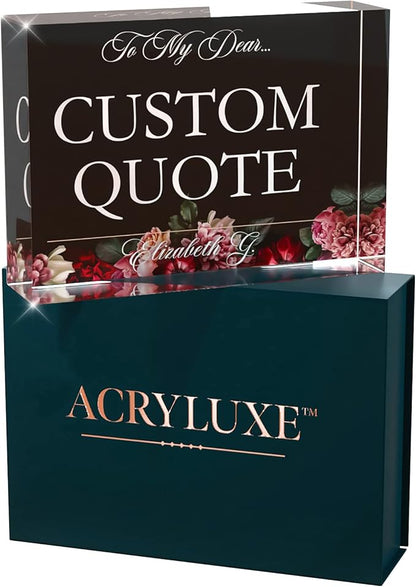 Personalized Gifts, Custom Quote Block Letter Board, Crystal-Clear Acrylic - Image 9