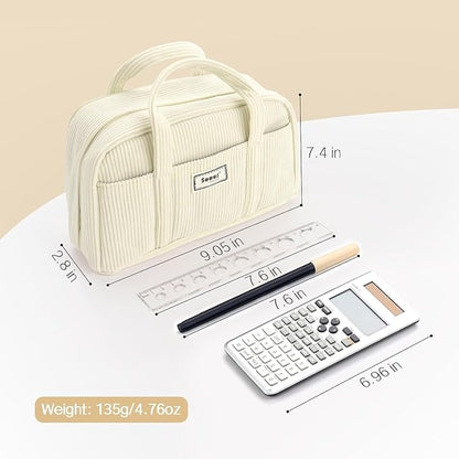 Sooez Large Pencil Case Pouch, Extra Big Pencil Bag - Image 6