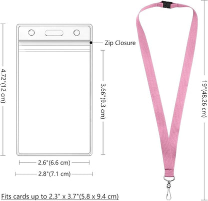 24-Pack Pink Breakaway Lanyards - Image 3