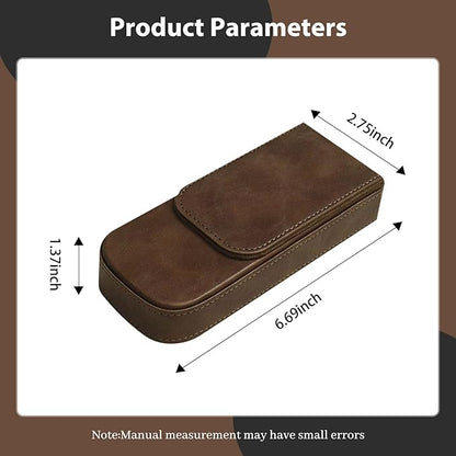 MIVLXLX Leather Triple Pen Case Pencil Pouch Holder - Image 2