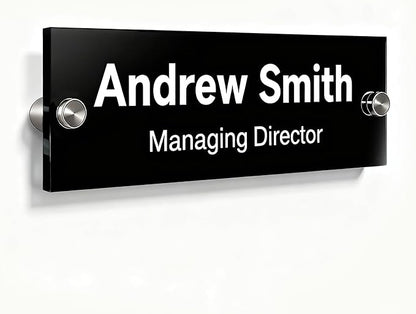 Personalized Office Wall Name Plate Sign Custom Door Name Plate Office Gifts by Unknown