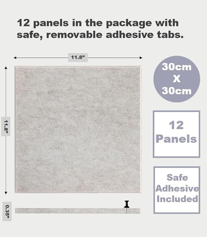 Large Cork Board Alternative | Felt Wall Tiles | Aesthetic Felt Bulletin Board - Image 3