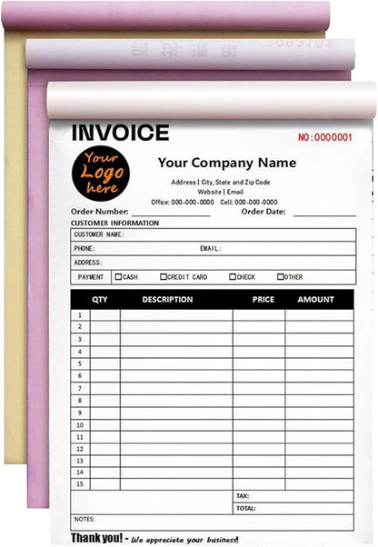 Custom Invoice Book in 3-Part /2-Part Receipt Book - Image 8