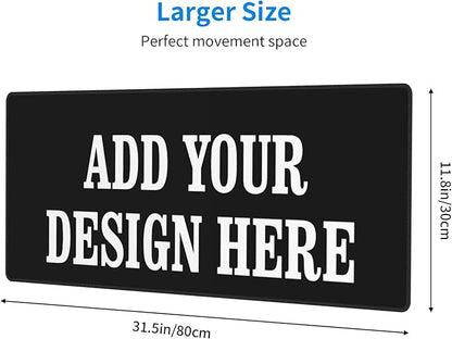 OHORTEB Custom Mouse Pad with Photo, Personalized Image Text Laptop Desk Mat - Image 2