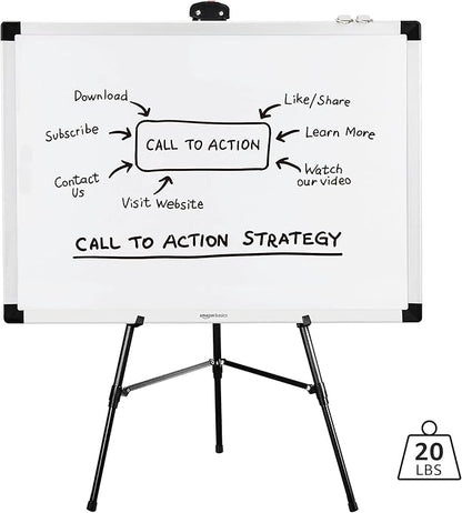 Amazon Basics High Boardroom Aluminum Flipchart Whiteboard and Display Easel - Image 6