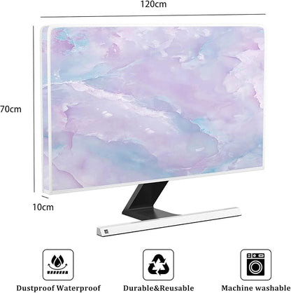 Baocicco Violet Marble Waterproof 50, 52 Inch TV Dust Cover Anti-Static - Image 2