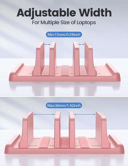 Vaydeer 3-Slot Vertical Laptop Stand Made of Premium ABS Plastics 5 in 1 Design - Image 8