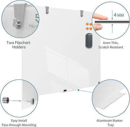 TSJ OFFICE Glass Dry-Erase Board - Image 3