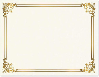 Empire Gold & White Parchment Certificate Papers - Image 3