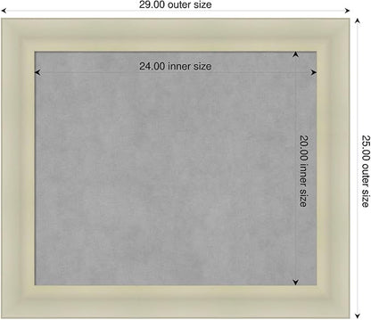 Amanti Art Silver Framed Magnetic Board 25x29 Medium Vision Board - Image 2