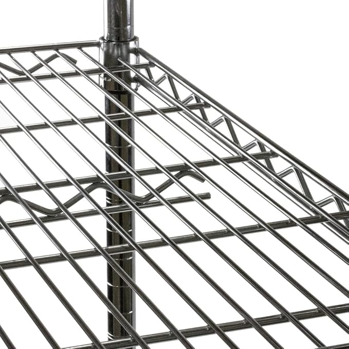 Shelving Inc. 5-Tier Chrome Wire Shelving, Modern/Industrial Style, 800lbs - Image 5