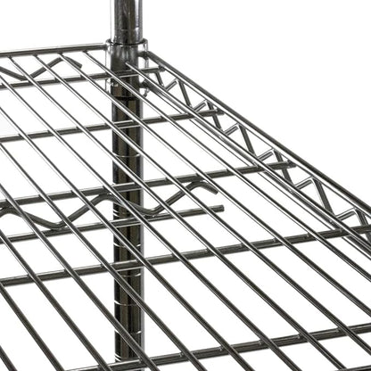 Shelving Inc. 8"D x 36"W x 84"H Chrome Wire Tiered Shelf - Image 5