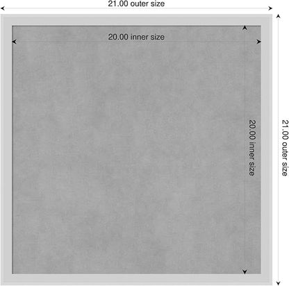 Amanti Art Silver Framed Magnetic Board 21x21 Medium Vision Board - Image 2
