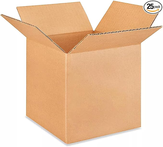 IDL Packaging B-666-25 Packaging Cube Corrugated Shipping Boxes 6"L x 6”W x 6"H by IDLPackaging