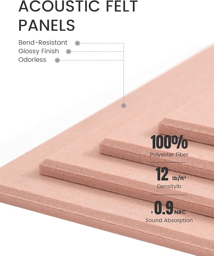 Fluxynara Large Felt Bulletin Board 36" x 24" Cork Board Alternative-6 Pack - Image 4