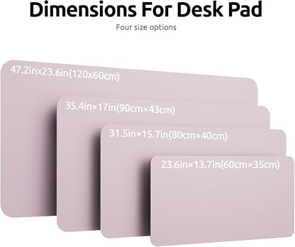 YSAGi Leather Desk Pad Protector, Office Desk Mat, Large Mouse Pad, Non-Slip PU - Image 4